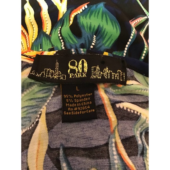 ❤️80 Place multi color floral blouse size large - Picture 5 of 6